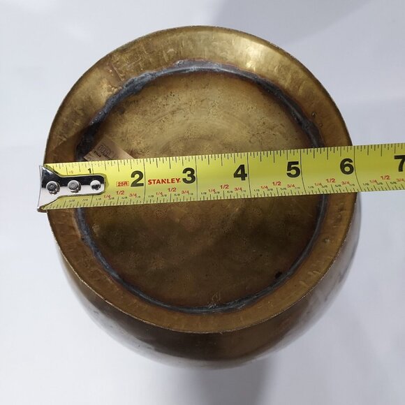 Copper Urn Vase 18" h 31" Diam Center Umbrella, Walking Stick Cottagecore Farm - Picture 5 of 16